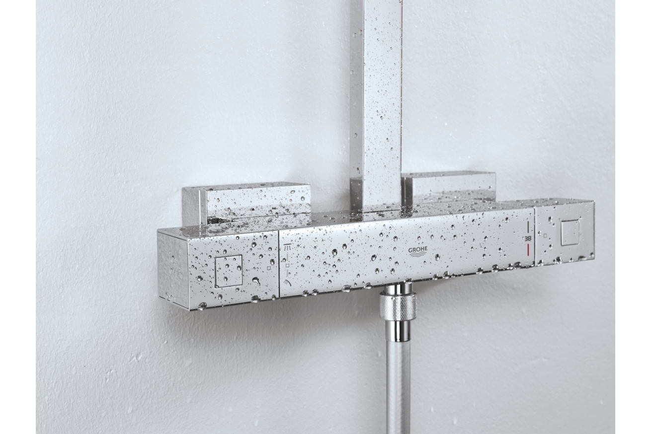 Душевая система GROHE Euphoria Cube System 230 с термостатом для душа, хром (26087000)