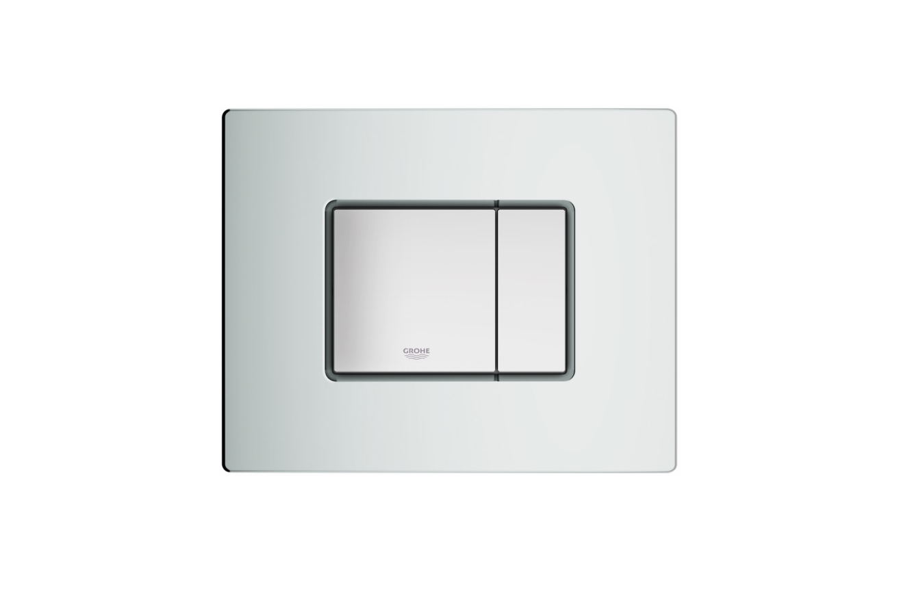 Панель смыва для унитаза GROHE Skate Cosmopolitan (3 режима смыва), матовый хром (38732P00/U) (УЦЕНКА - Царапины на корпусе)