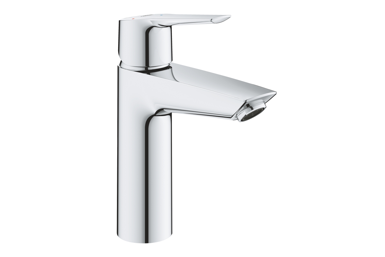 Смеситель для раковины GROHE Start QuickFix с нажимным донным клапаном, M-Size, хром (23746002)