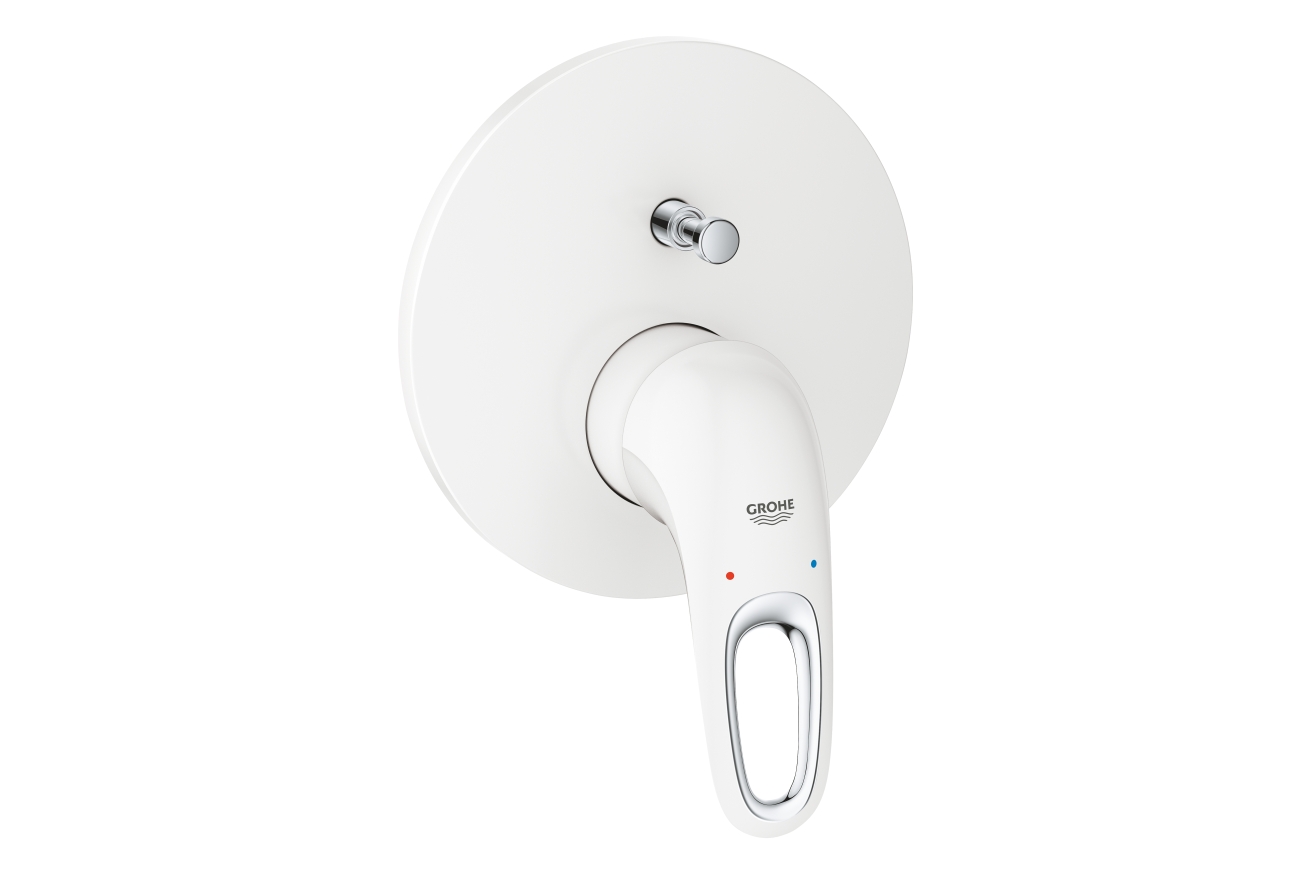 Внешняя часть смесителя для ванны GROHE Eurostyle, белая луна (24049LS3)