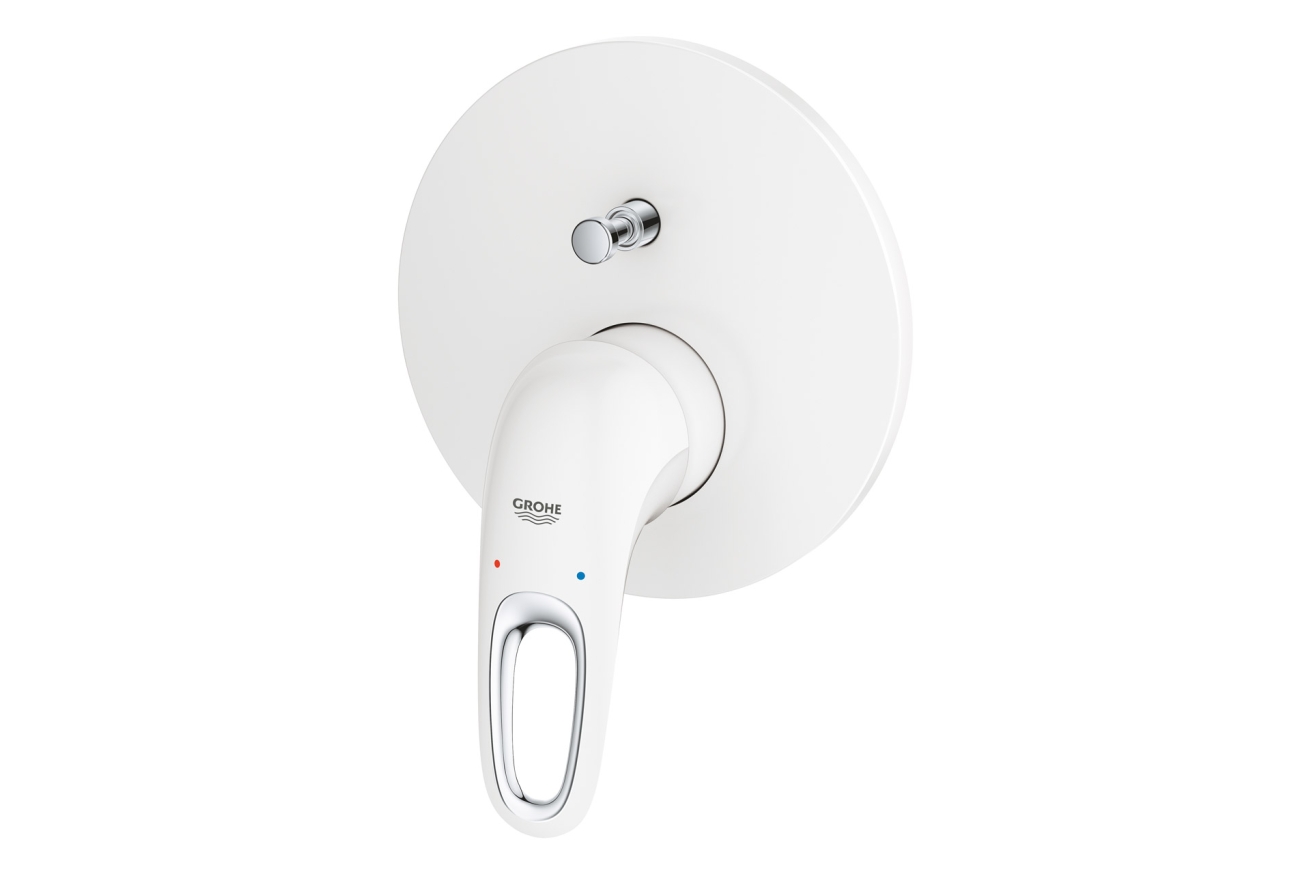 Внешняя часть смесителя для ванны GROHE Eurostyle, белая луна (24049LS3)