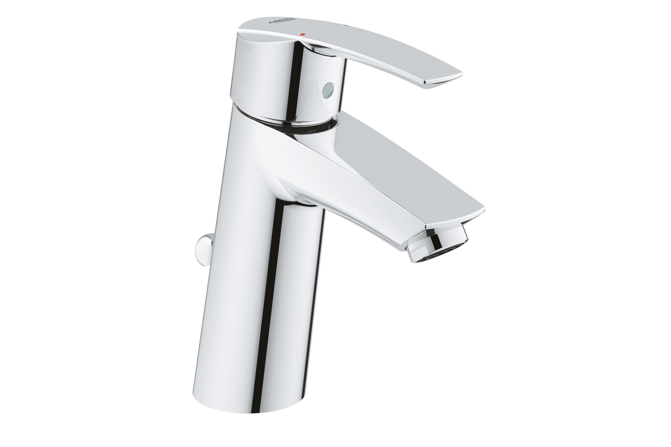 Смеситель для раковины GROHE Start со средним изливом, донный клапан, хром (23455000)