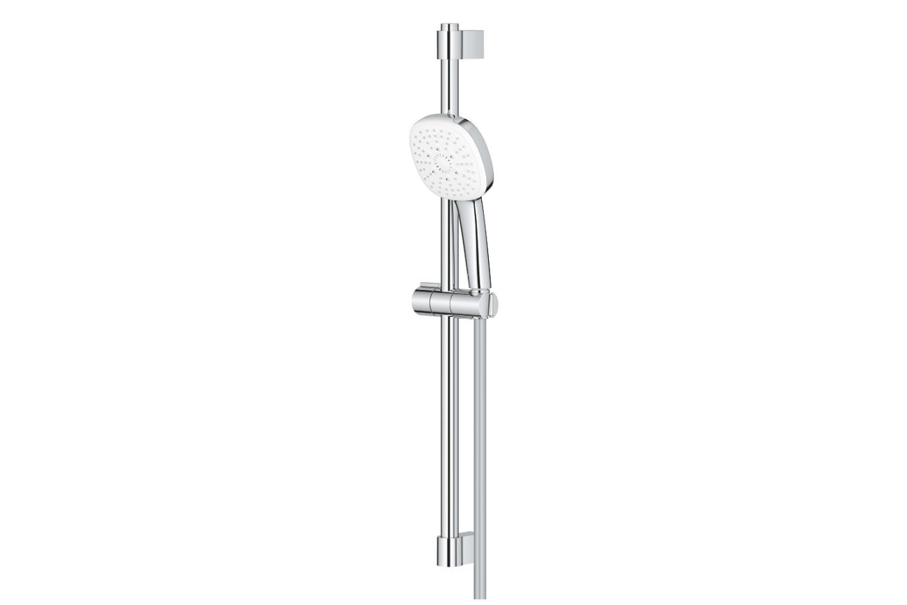 Душевой гарнитур GROHE Tempesta Cube 110, 3 режима струи, душевая штанга 600 мм, 13,5 л/мин, хром (27786003)