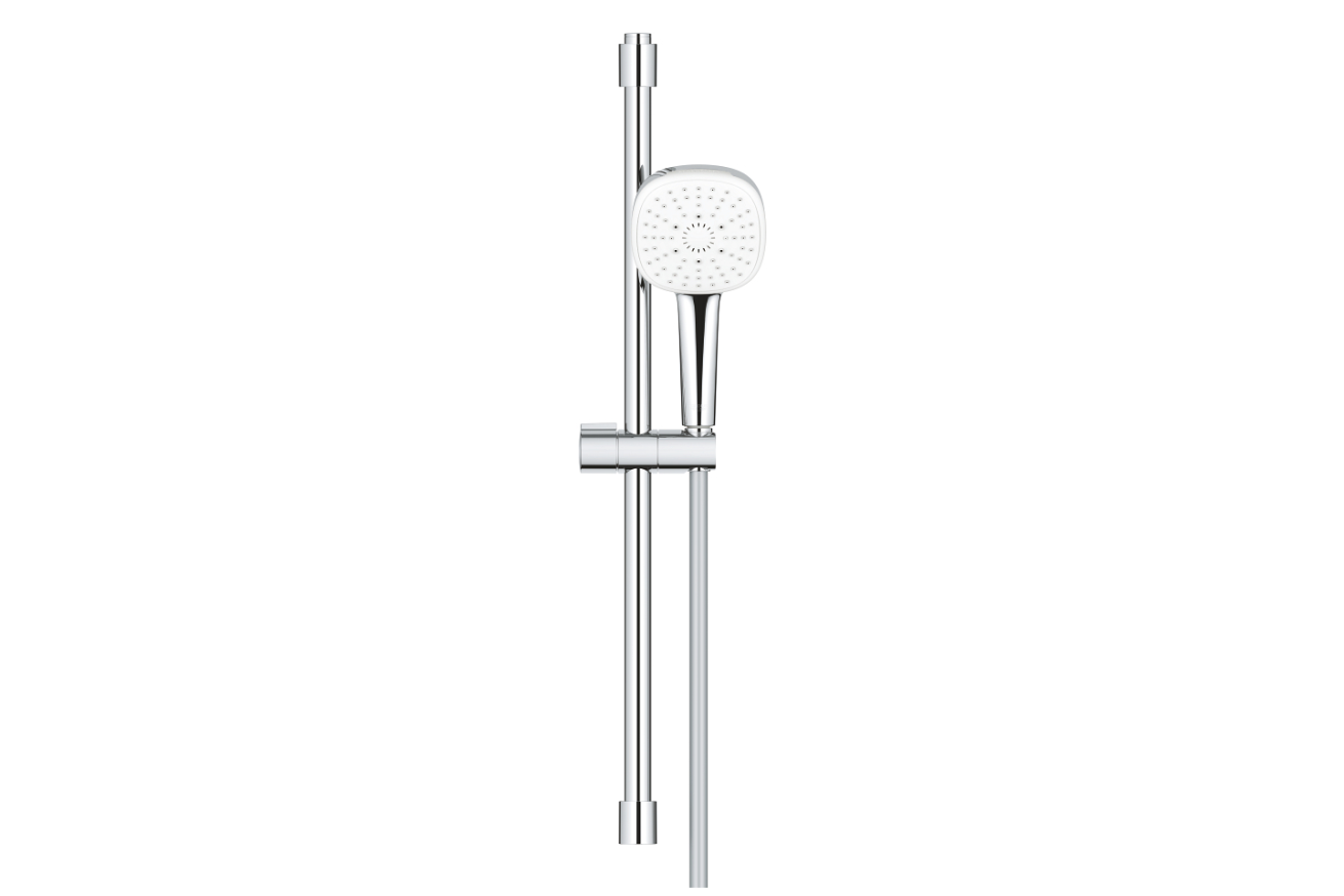 Душевой гарнитур GROHE Tempesta Cube 110, 3 режима струи, душевая штанга 600 мм, 13,5 л/мин, хром (27786003)