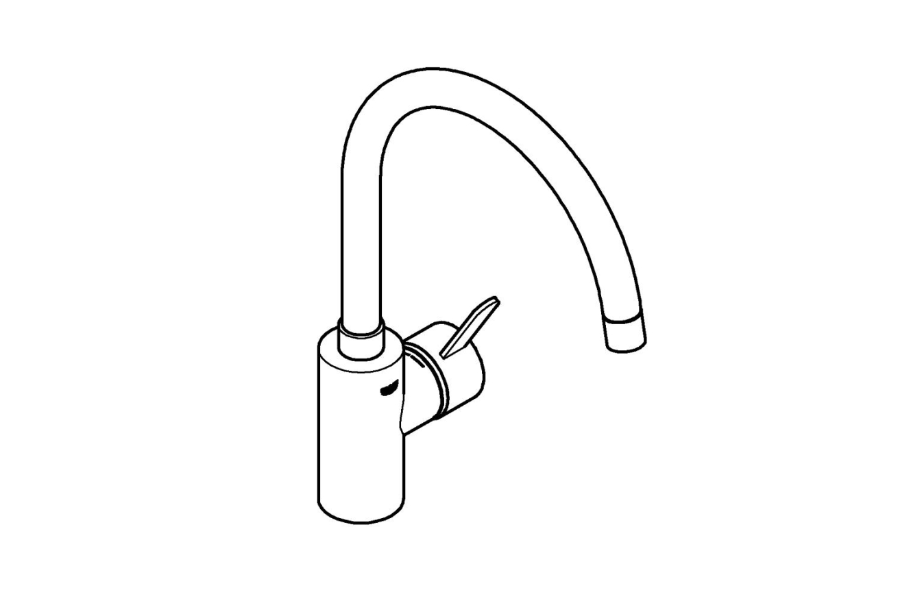 Смеситель для кухни GROHE Eurosmart Cosmopolitan, хром (32843002)