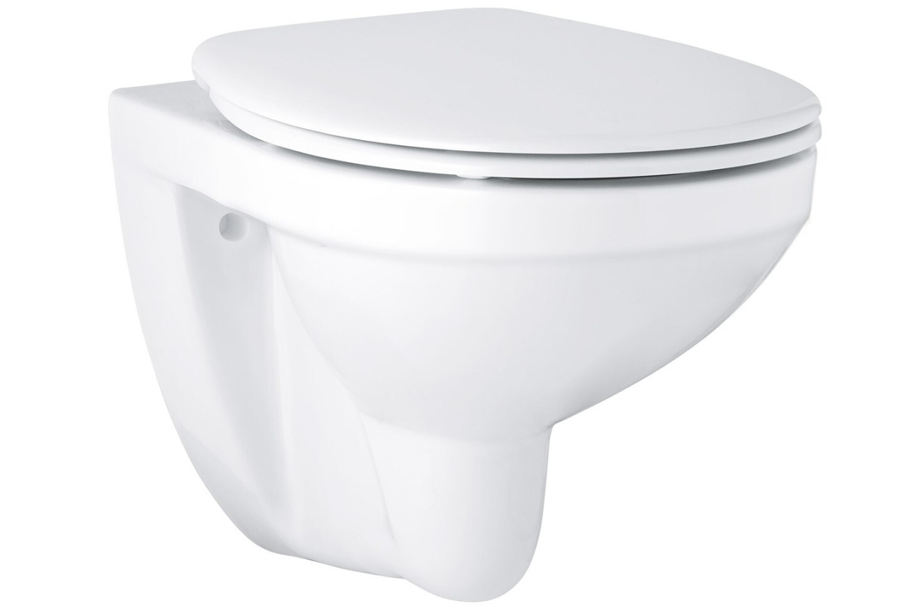 Унитаз подвесной ободковый Grohe Bau Ceramic с сиденьем с микролифтом (NW0110)