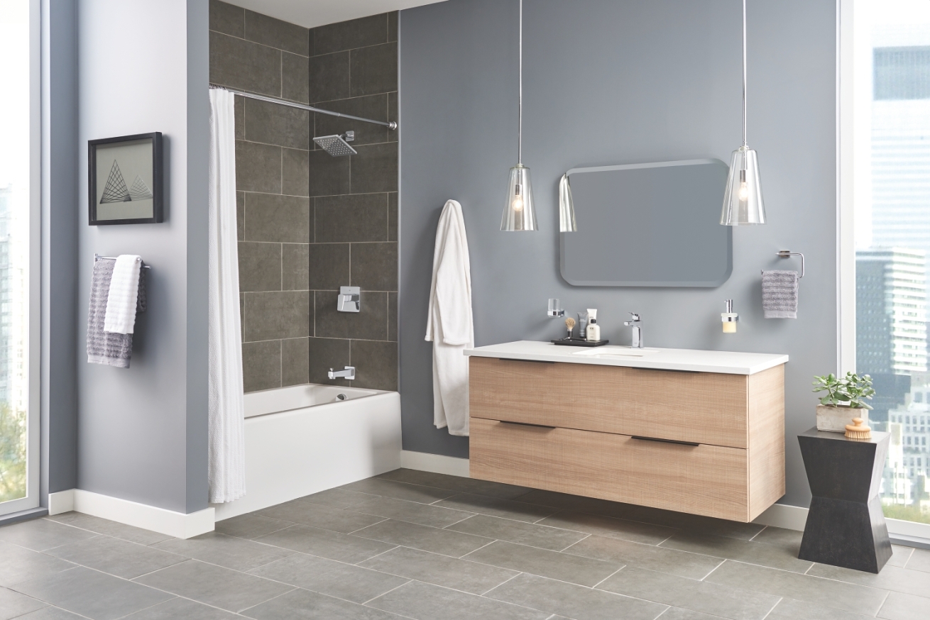 Набор аксессуаров GROHE Essentials Cube 4 в 1, хром (40847001)