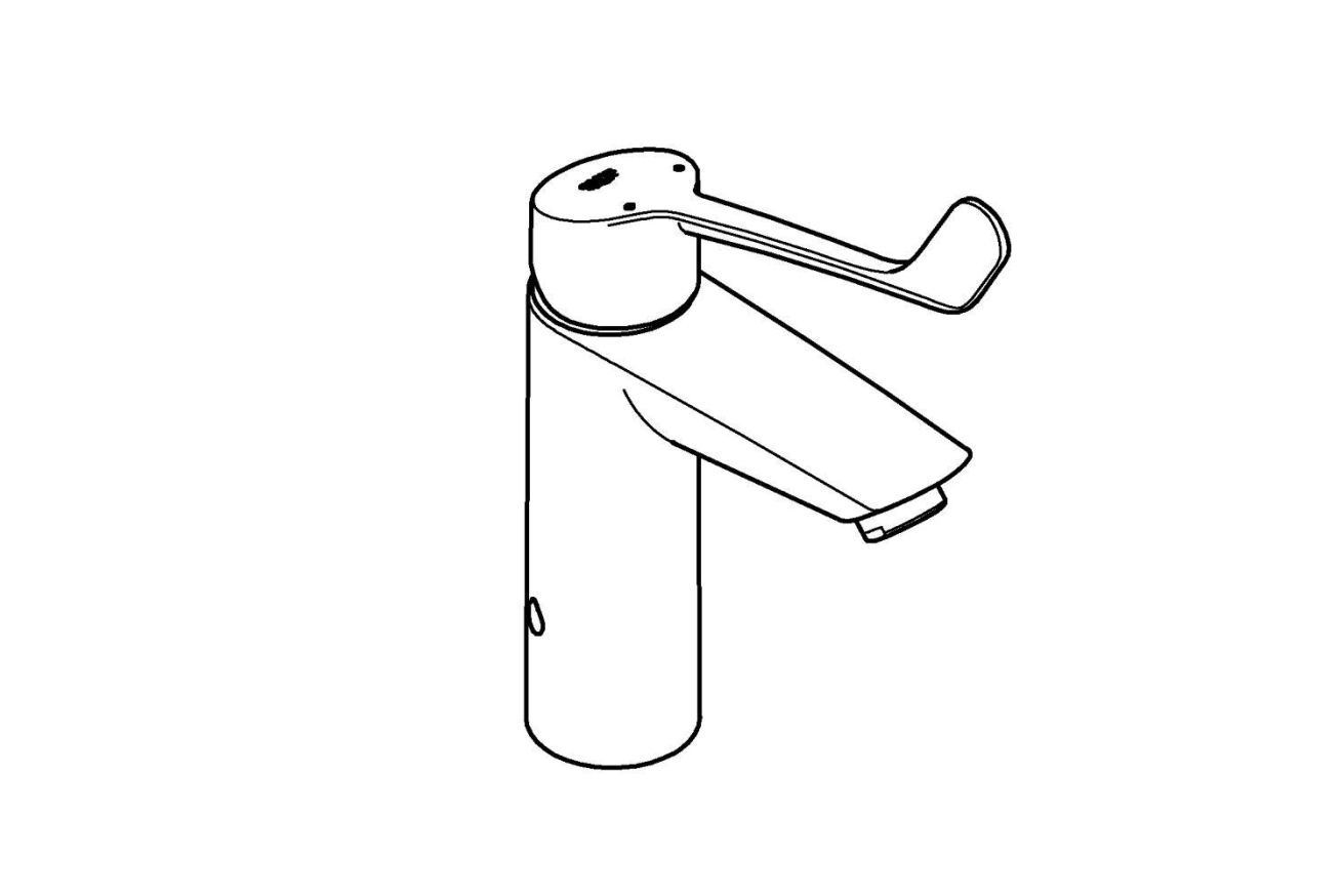 Смеситель для раковины GROHE Eurosmart, M-size, хром (23985003)