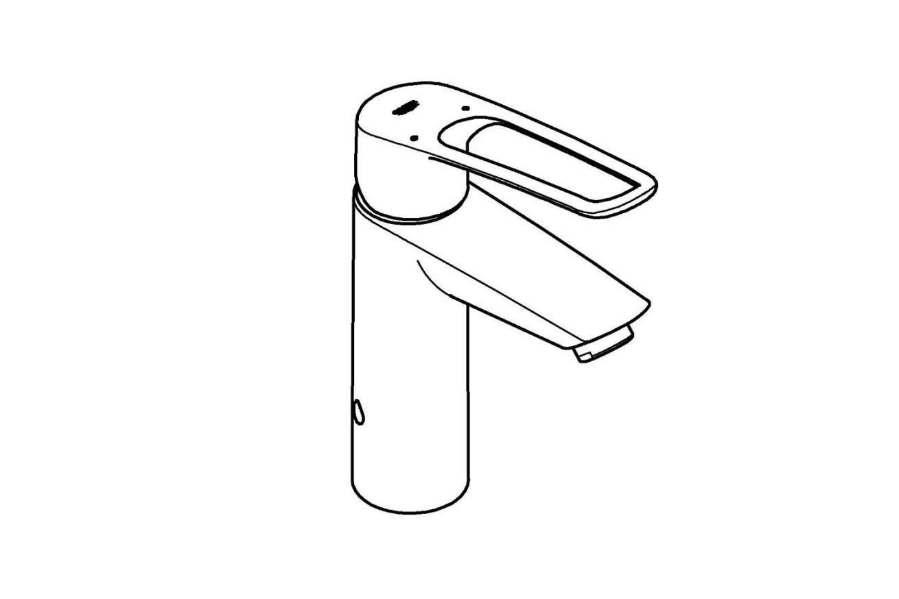 Смеситель для раковины GROHE Eurosmart, M-size, хром (23987003)
