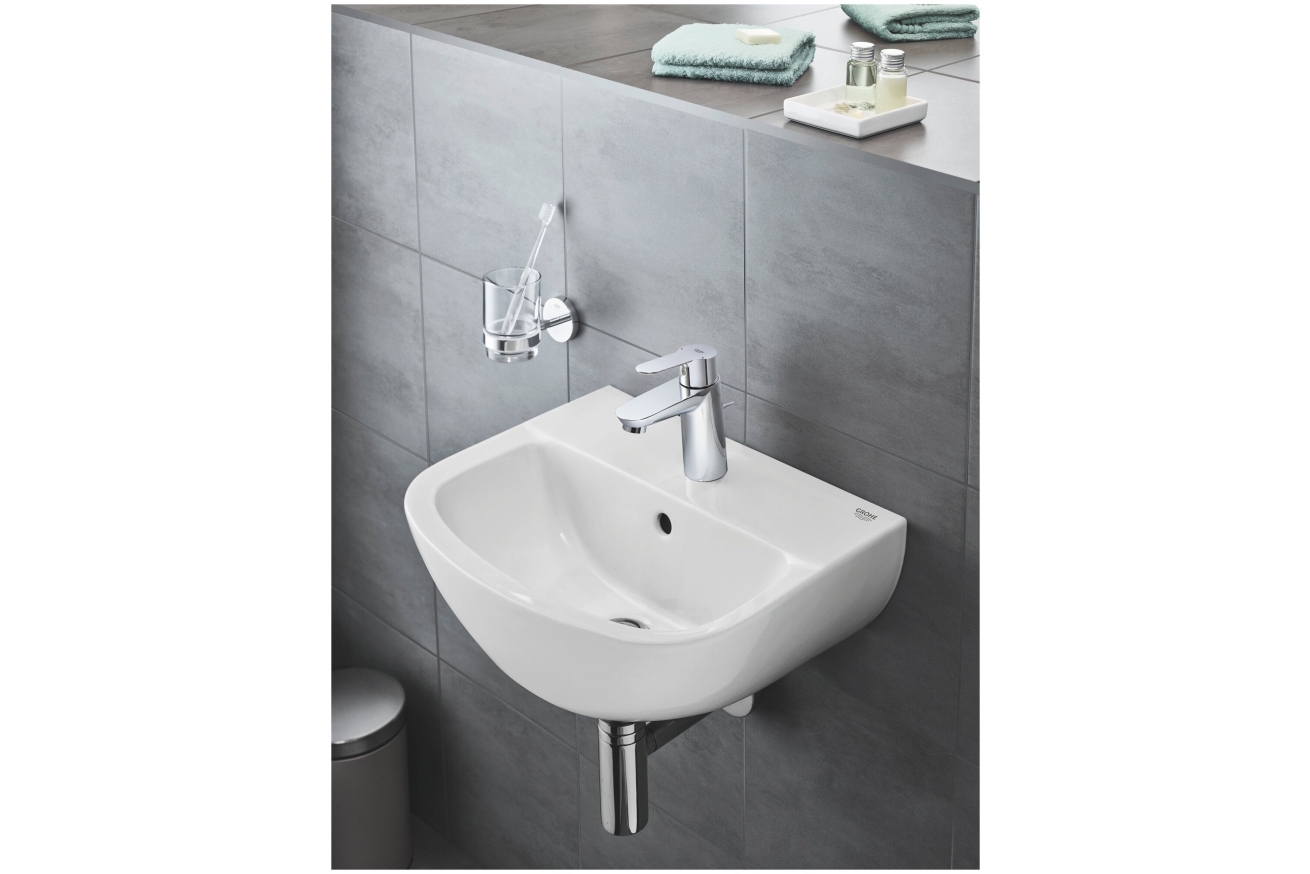Смеситель для раковины GROHE Start Edge с донным клапаном, хром (23342000)