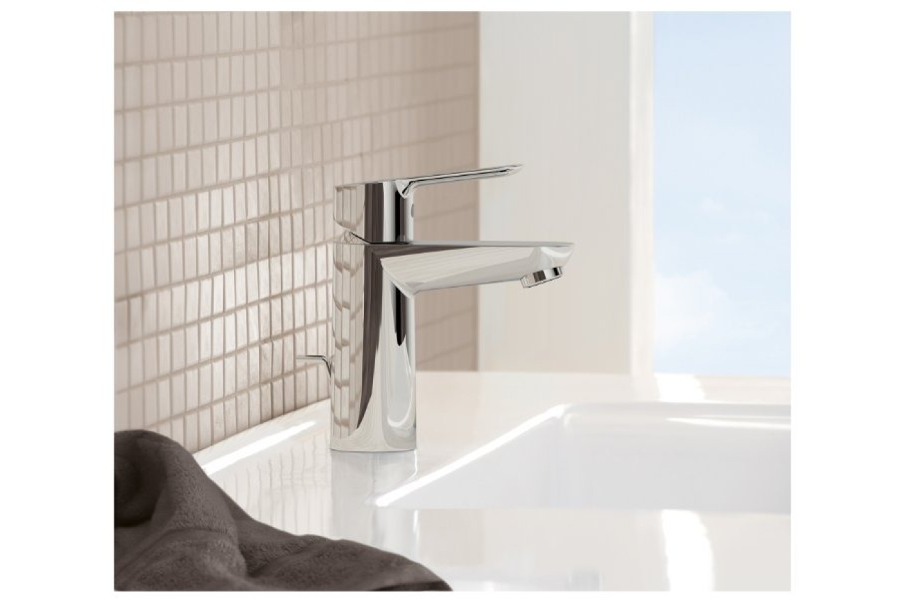 Смеситель для раковины GROHE Start Edge с донным клапаном, хром (23342000)