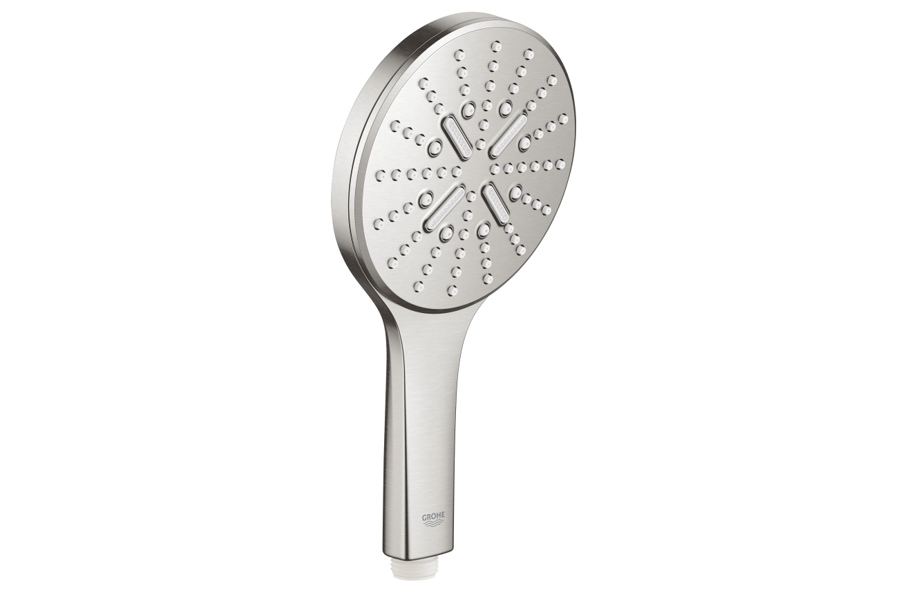 Душевая система GROHE Essence со смесителем для ванны, суперсталь (25287DC0)