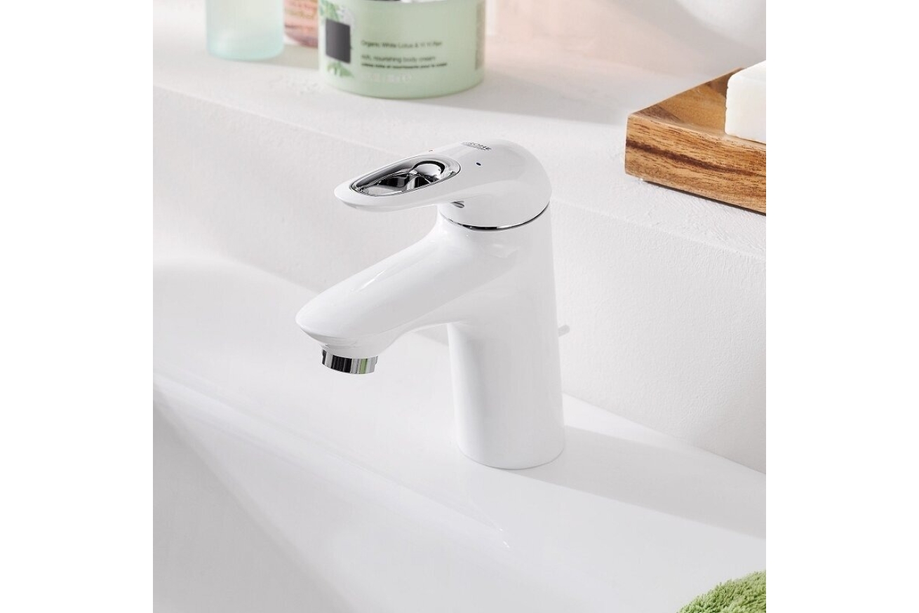 Смеситель для раковины GROHE Eurostyle, S-size, белая луна (23374LS3)