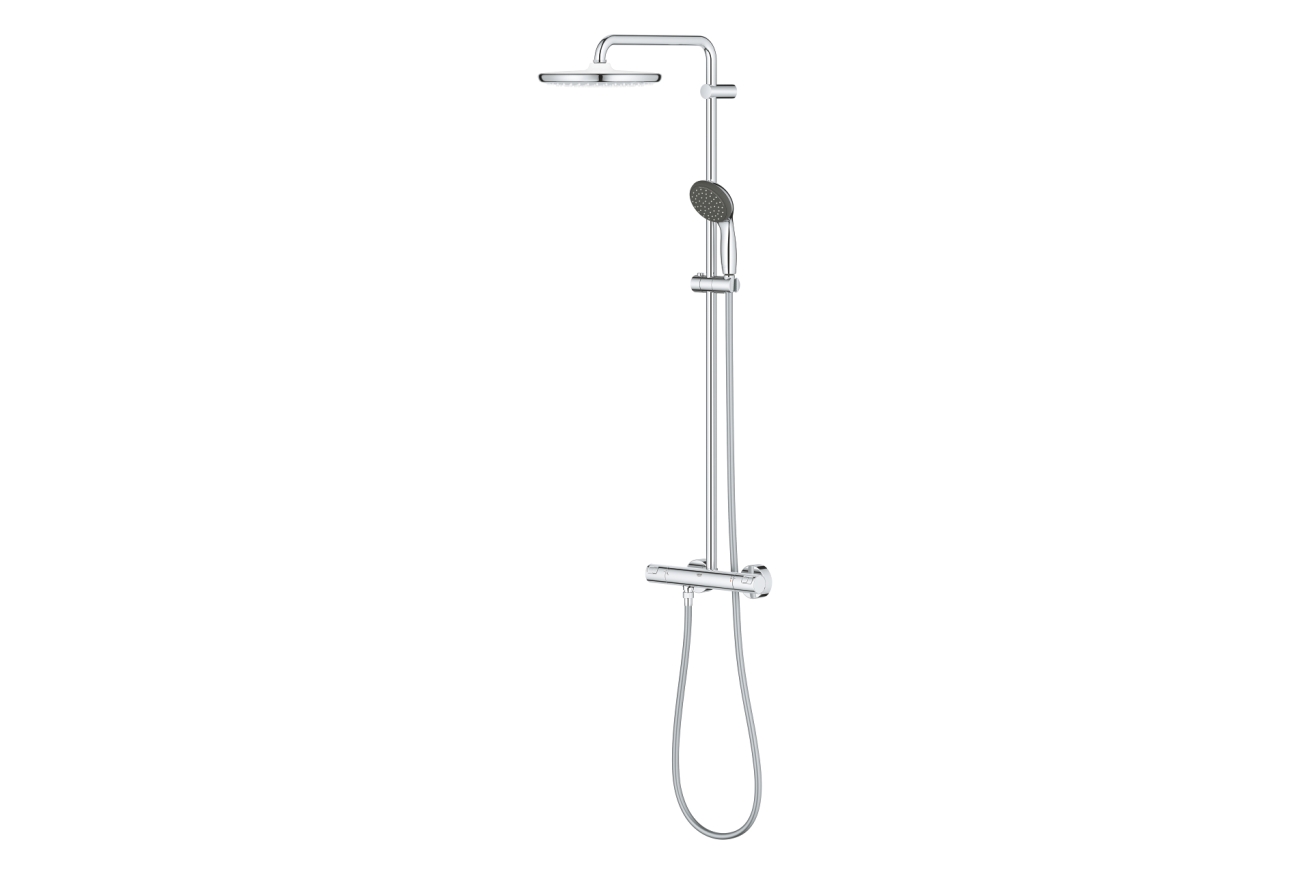 Душевая система GROHE Vitalio Start System 250 с термостатом для душа, хром (26677000)