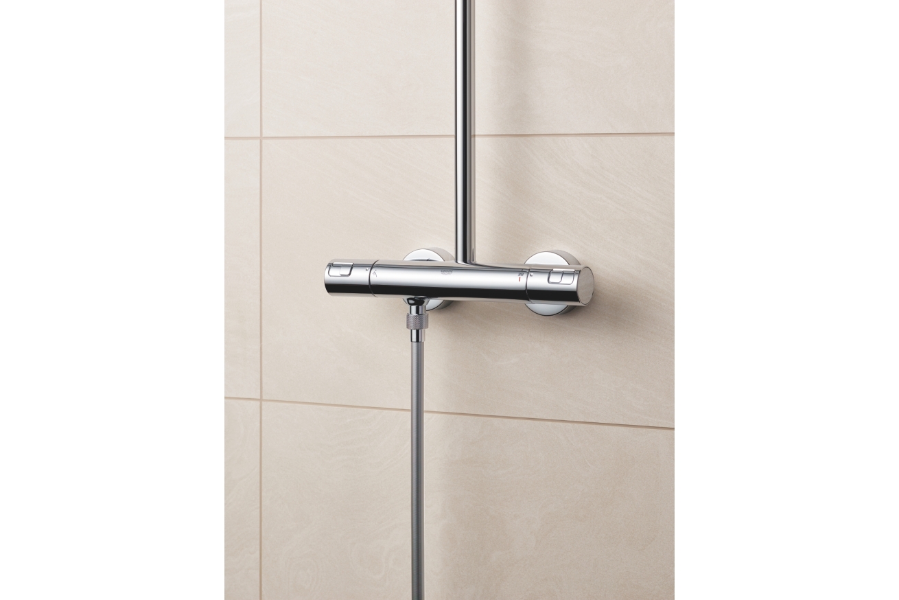 Душевая система GROHE Vitalio Start System 250 с термостатом для душа, хром (26677000)