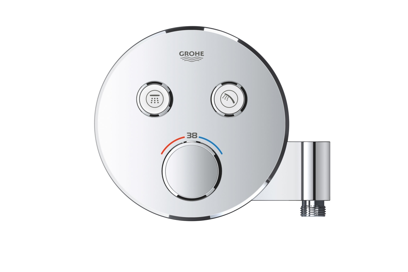 Внешняя часть термостата для ванны и душа GROHE Grohtherm SmartControl на 2 потребителя, хром (29120000)