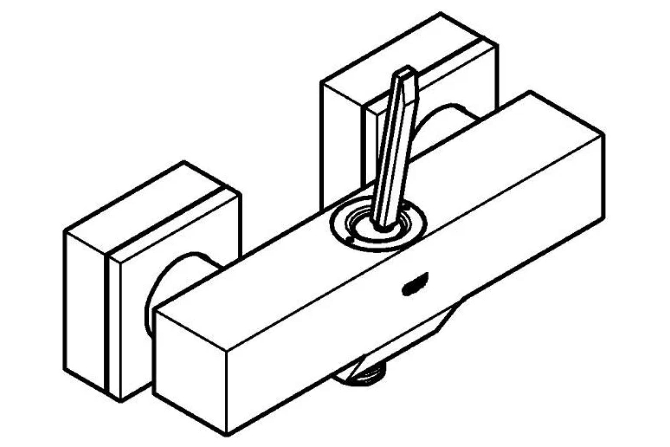 Смеситель для душа GROHE Eurocube Joy, хром (23665000)