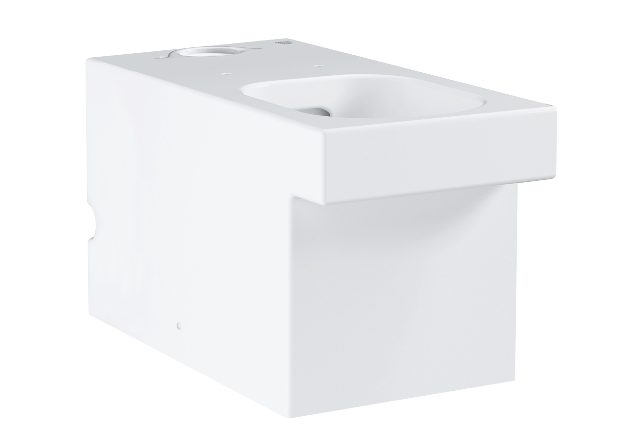 Унитаз напольный с бачком и сиденьем с микролифтом GROHE Cube Ceramic, альпин-белый (NW0037)