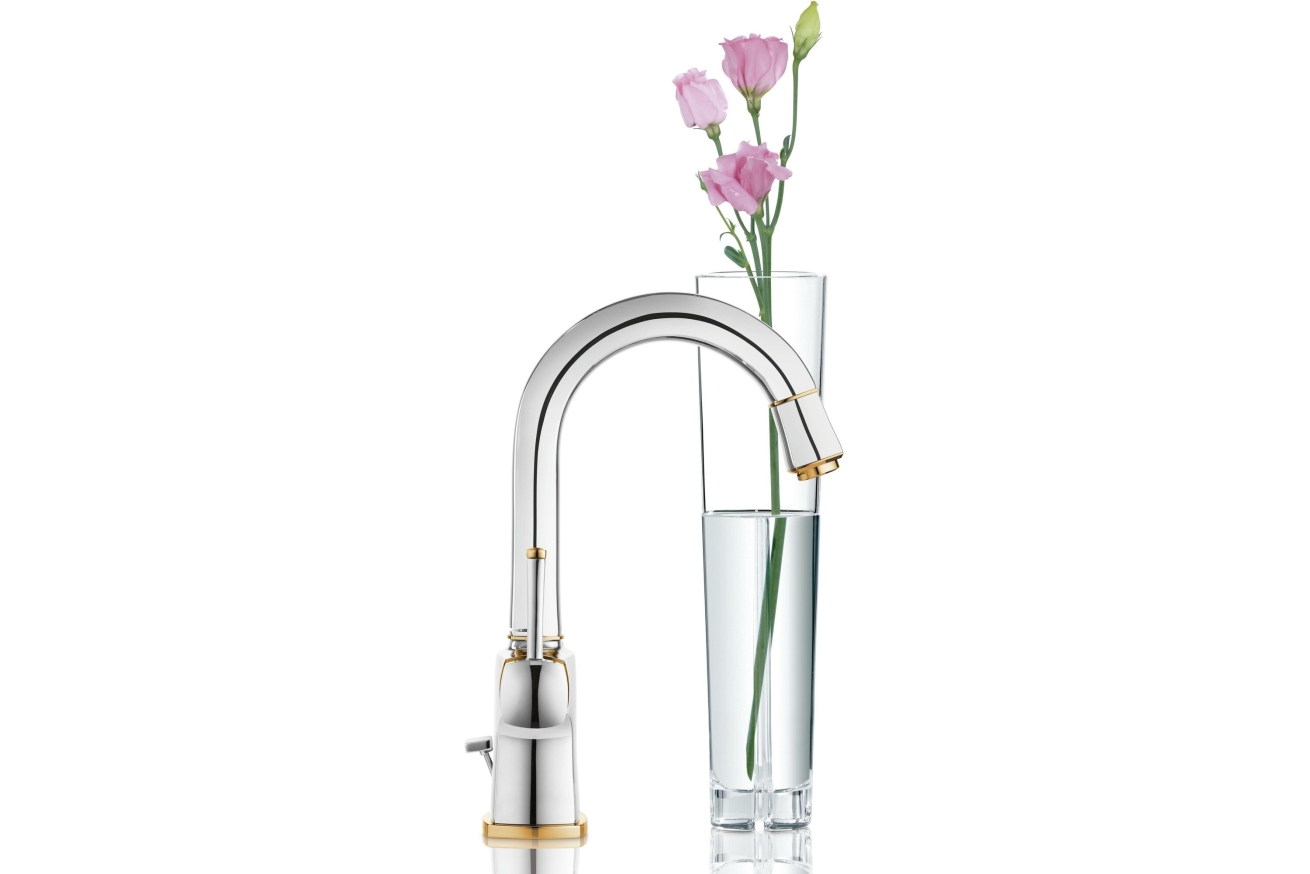 Смеситель для раковины GROHE Grandera, L-size, хром/золото (21107IG0)