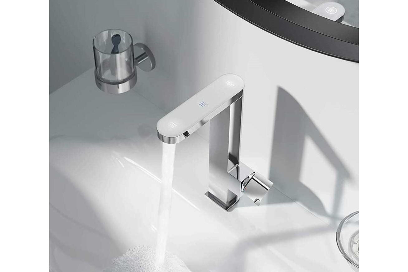 Смеситель для раковины GROHE Plus Digital с индикатором температуры, M-size, хром (23958003)