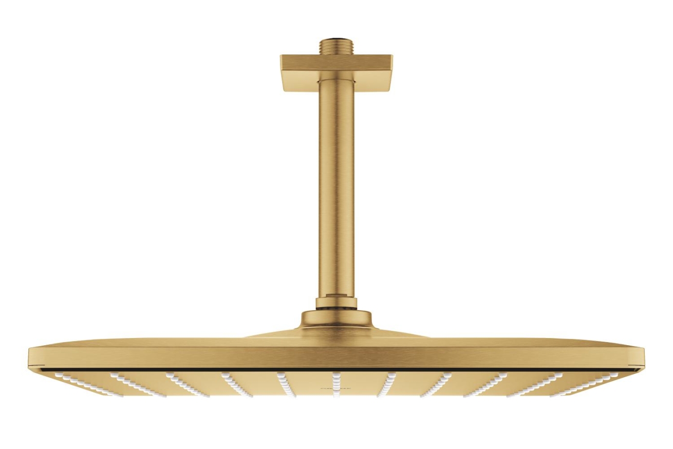 Верхний душ GROHE Rainshower Mono 310 Cube, 9,5 л/мин, 1 режим, 142 мм, холодный рассвет матовый (26566GN0)