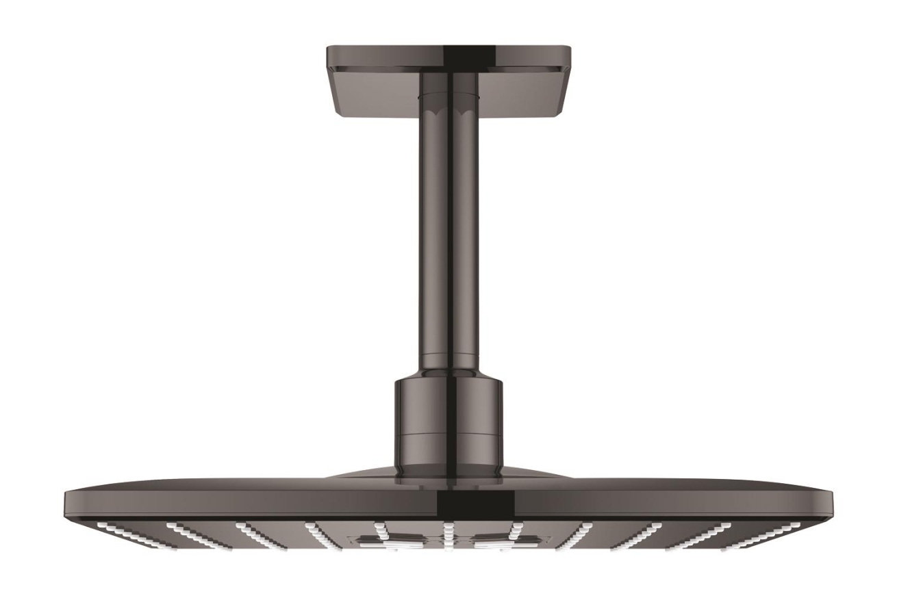 Верхний душ GROHE SmartActive 310 Cube, 2 режима, 142 мм, темный графит глянцевый (26481A00)