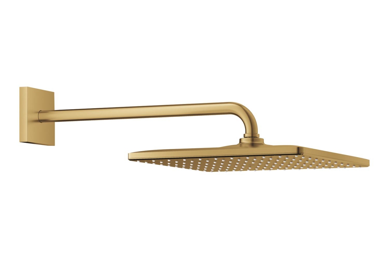 Верхний душ GROHE Rainshower Mono 310 Cube, 9,5 л/мин, 1 режим, 422 мм, холодный рассвет матовый (26564GN0)