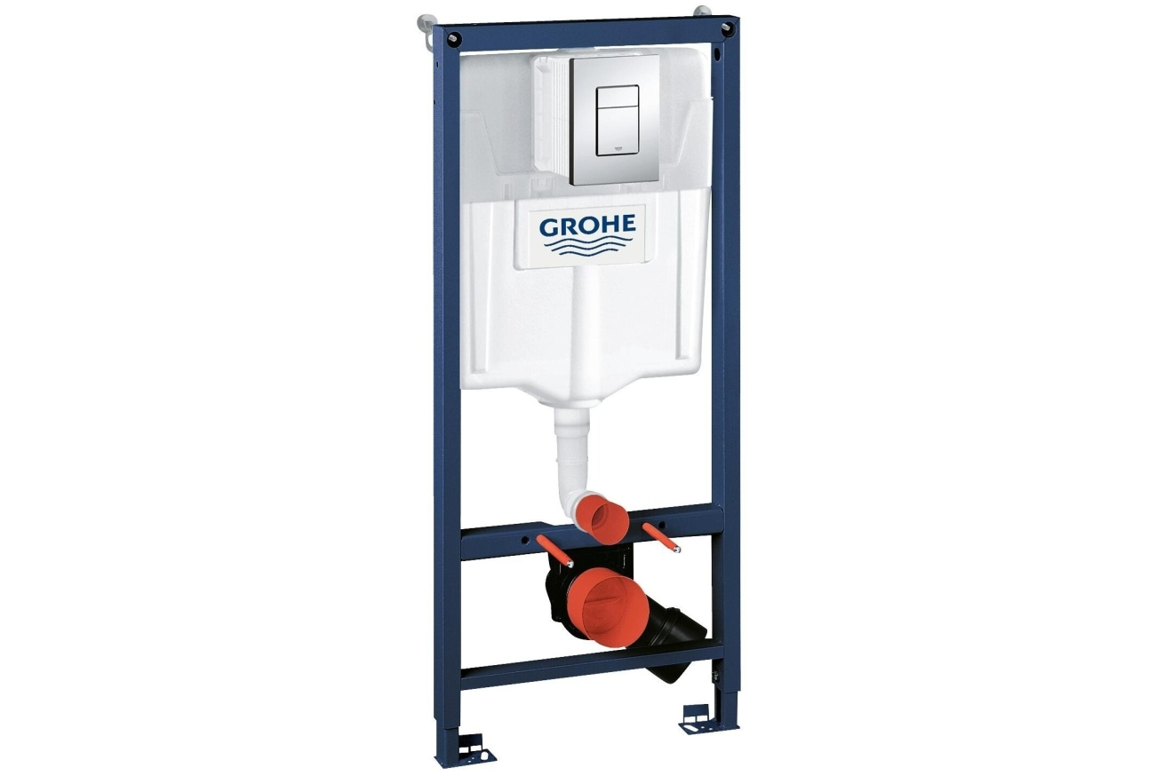 Комплект инсталляции GROHE Rapid SL 3 в 1 с унитазом Bau Ceramic и сиденьем (NW0114)