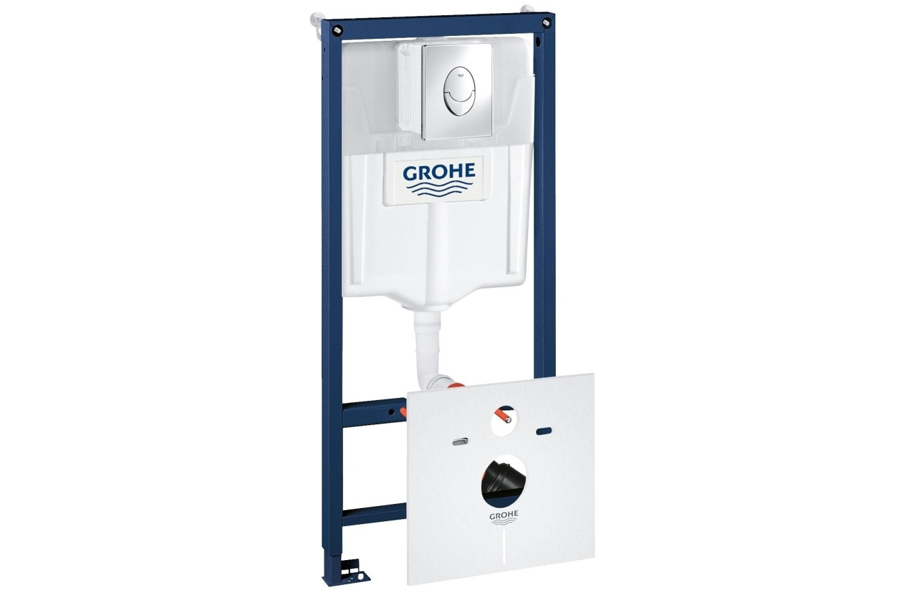 Комплект инсталляции GROHE Rapid SL 4 в 1 с унитазом Bau Ceramic и сиденьем (NW0115)