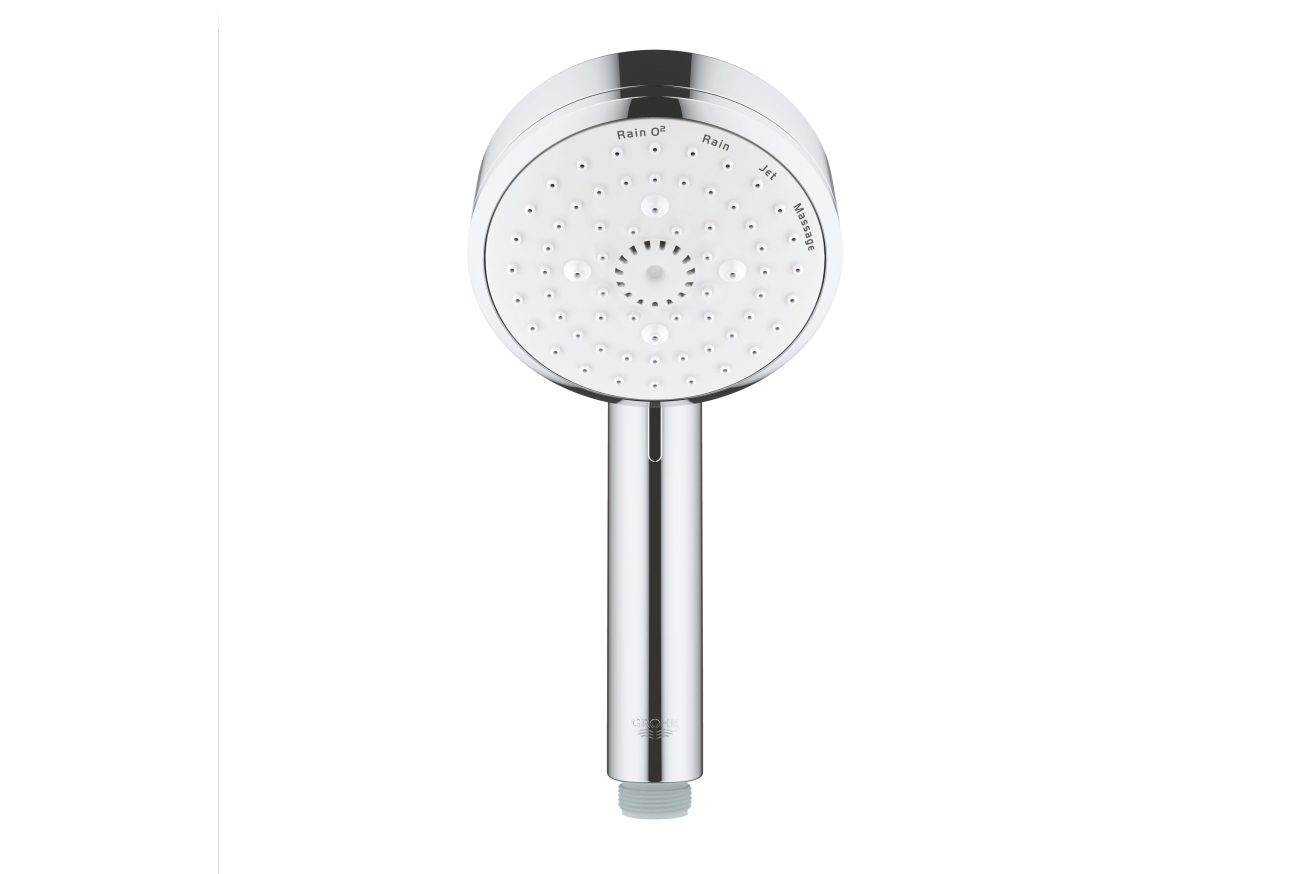 Душевой гарнитур GROHE Tempesta Cosmopolitan 100, 4 режима струи, душевая штанга 600 мм, 9,5 л/мин, хром (27787002)