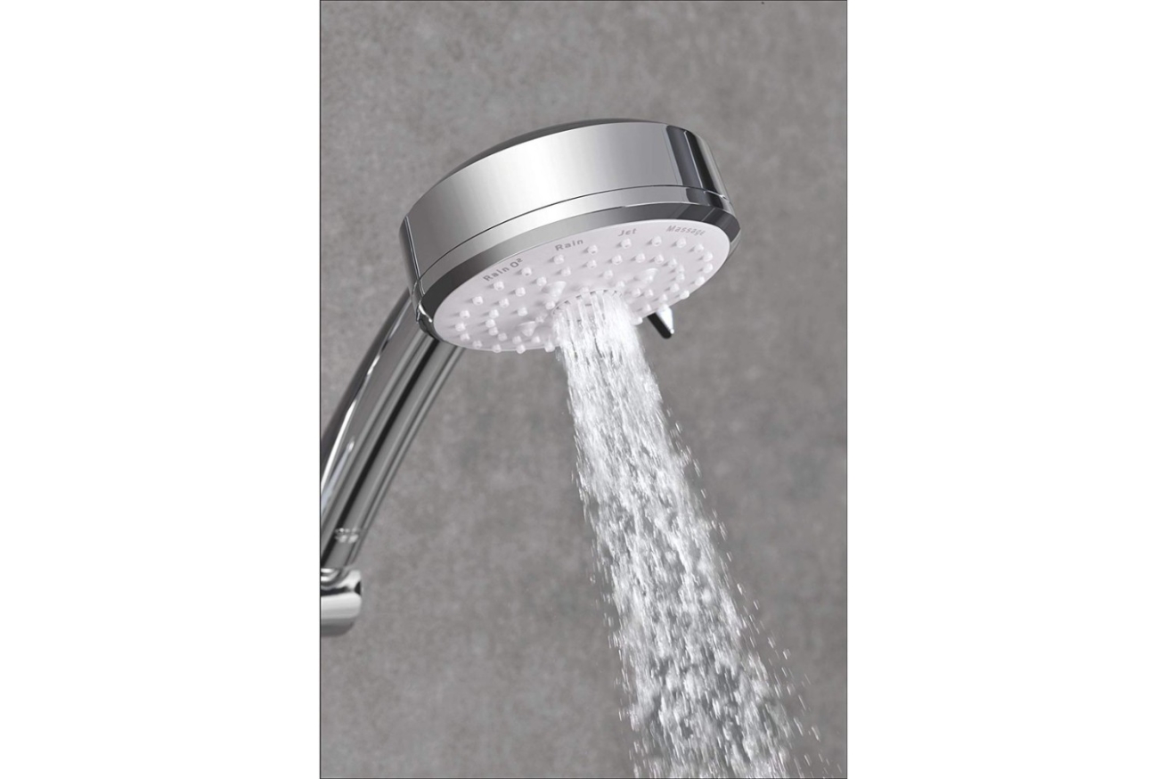 Душевой гарнитур GROHE Tempesta Cosmopolitan 100, 4 режима струи, душевая штанга 600 мм, 9,5 л/мин, хром (27787002)