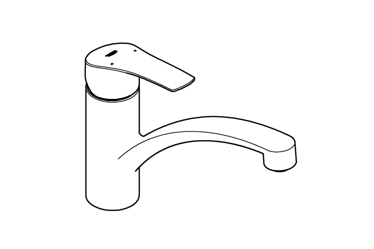 Смеситель для кухни GROHE Eurosmart, хром (30506000)