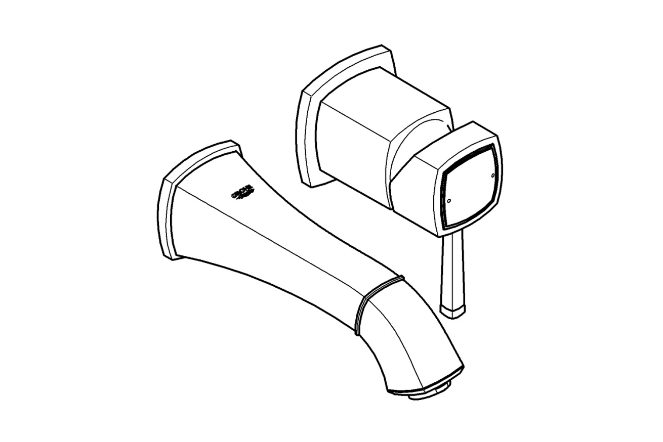 Внешняя часть смесителя для раковины GROHE Grandera, S-Size, хром (19929000)