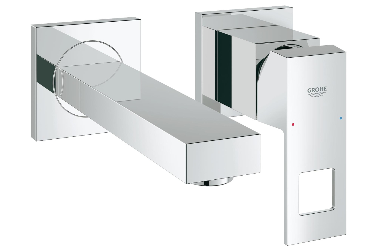 Внешняя часть смесителя для раковины GROHE Eurocube на 2 отверстия, S-Size, хром (19895000)