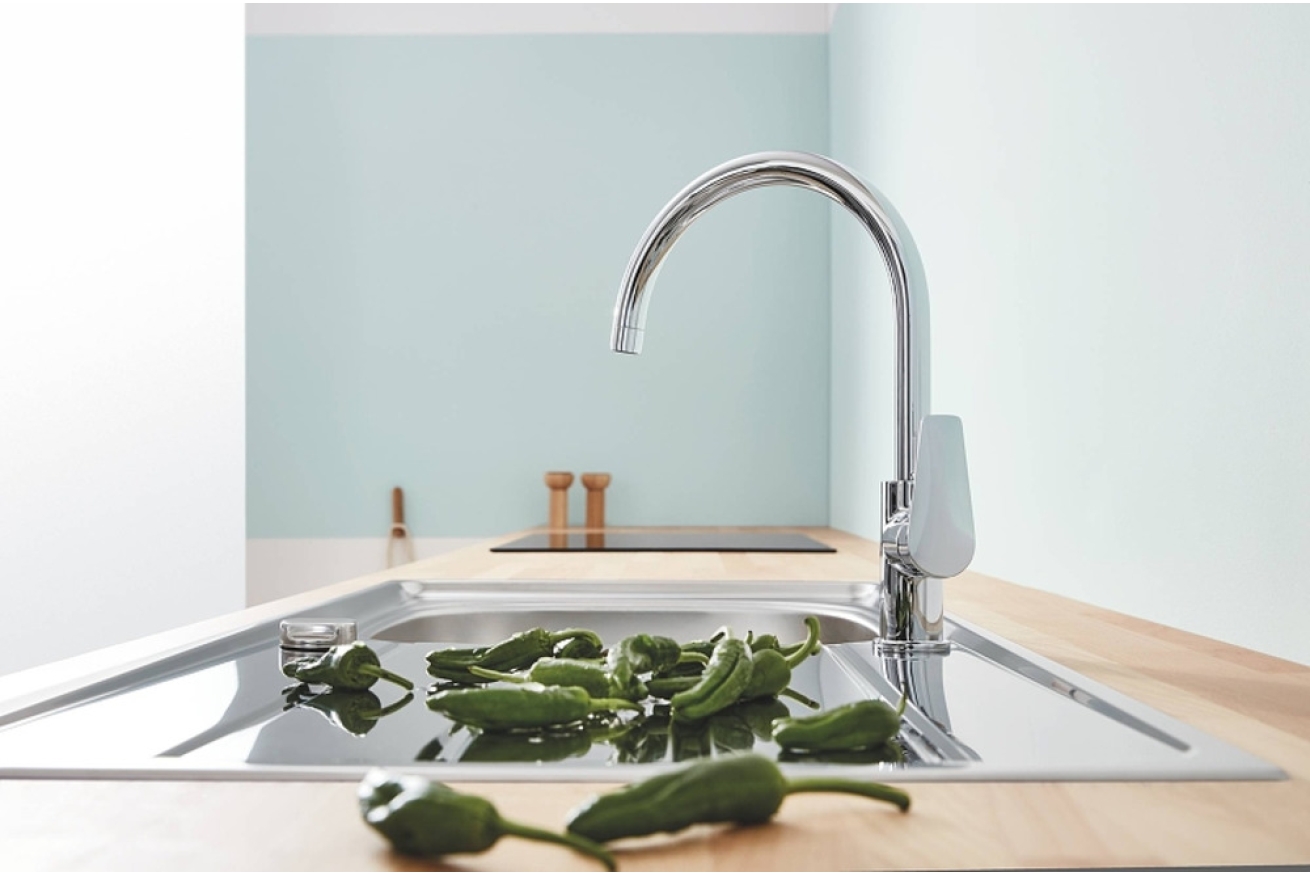 Смеситель для кухни GROHE BauEdge, хром (31367001)