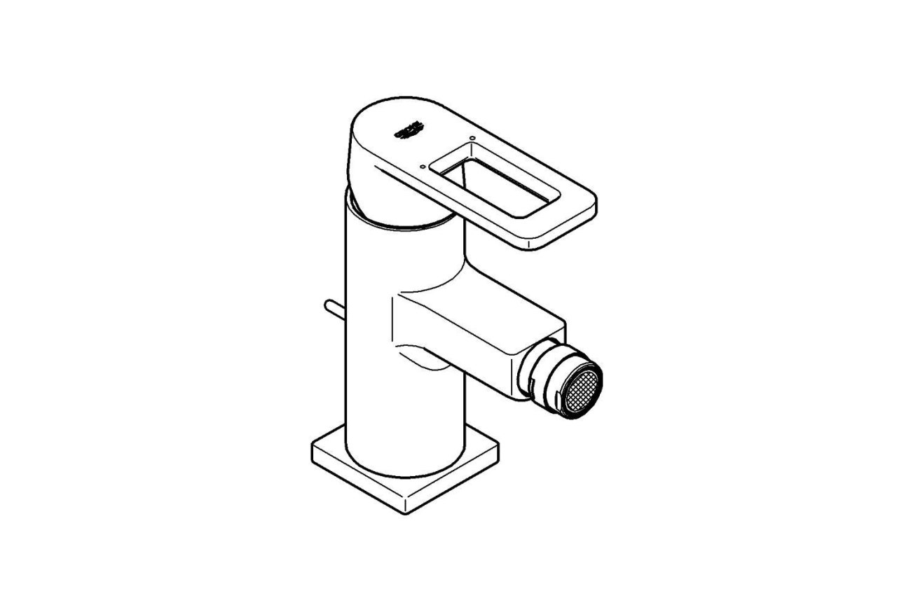 Смеситель для биде GROHE Quadra с донным клапаном, хром (32636000)