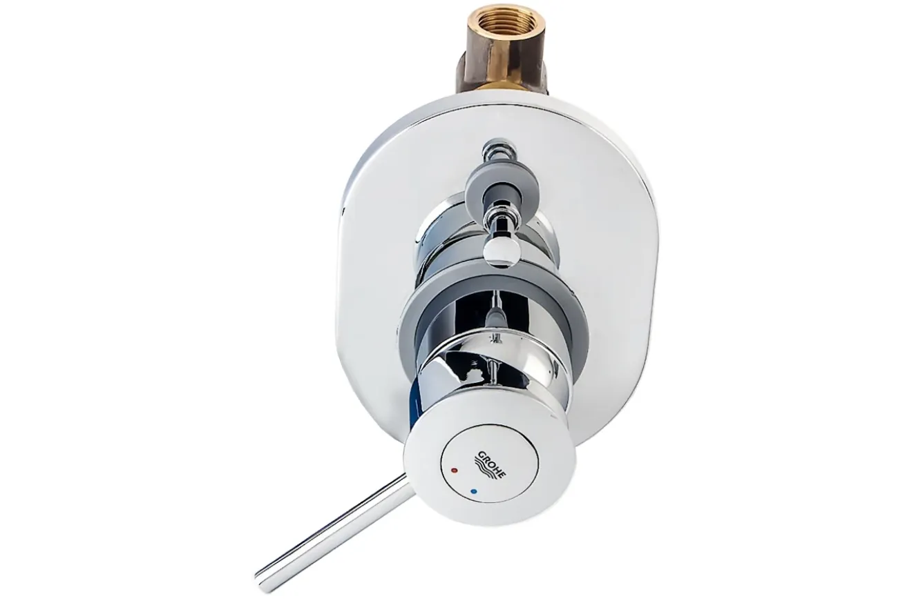 Смеситель для ванны GROHE BauClassic в комплекте с монтажной частью, хром (29047000)