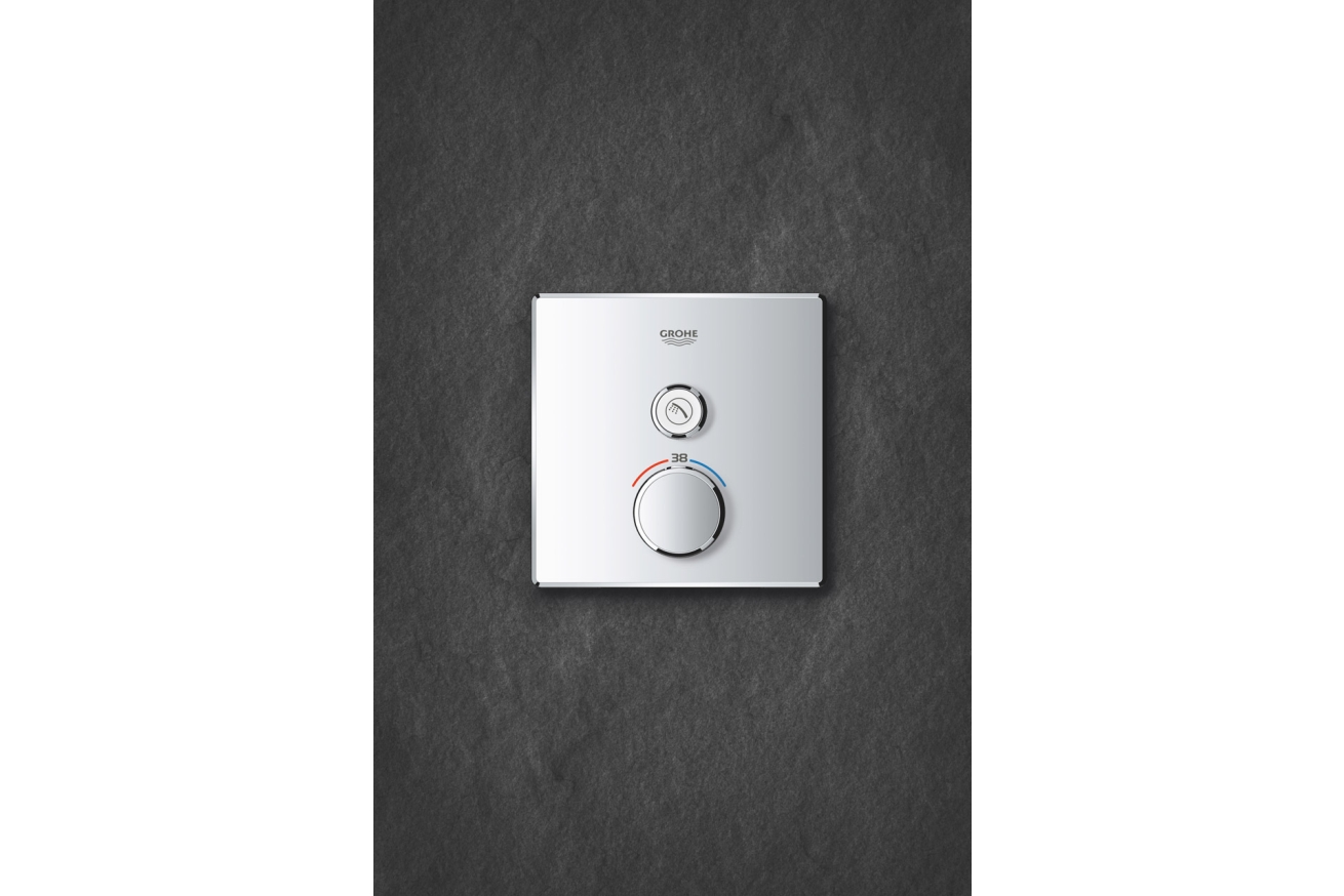 Внешняя часть термостата для душа GROHE Grohtherm SmartControl на 1 потребителя, хром (29123000)