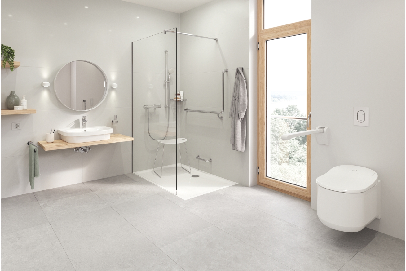 Термостат для душа GROHE Grohtherm 800 с душевым гарнитуром, хром (34565001)