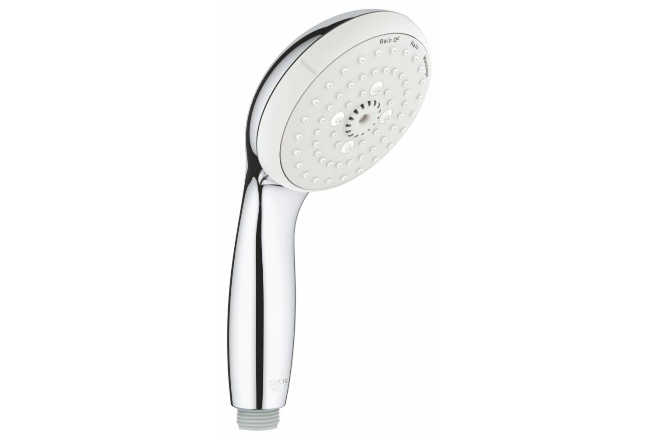 Душевой гарнитур GROHE Tempesta 100 с мыльницей, 3 режима струи, душевая штанга 600 мм, 9,5 л/мин, хром (27927001)