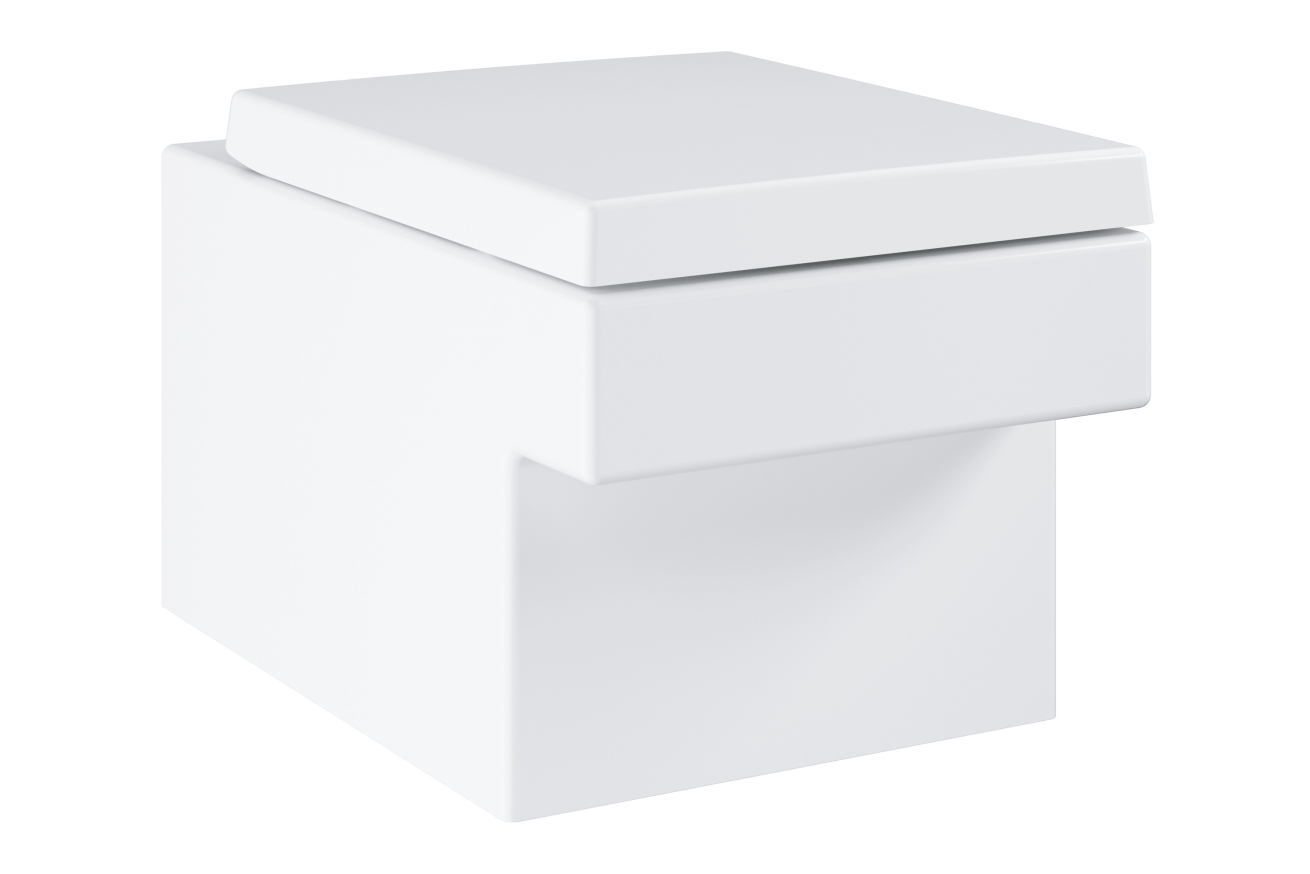 Унитаз подвесной с сиденьем с микролифтом GROHE Cube Ceramic, альпин-белый (NW0038)