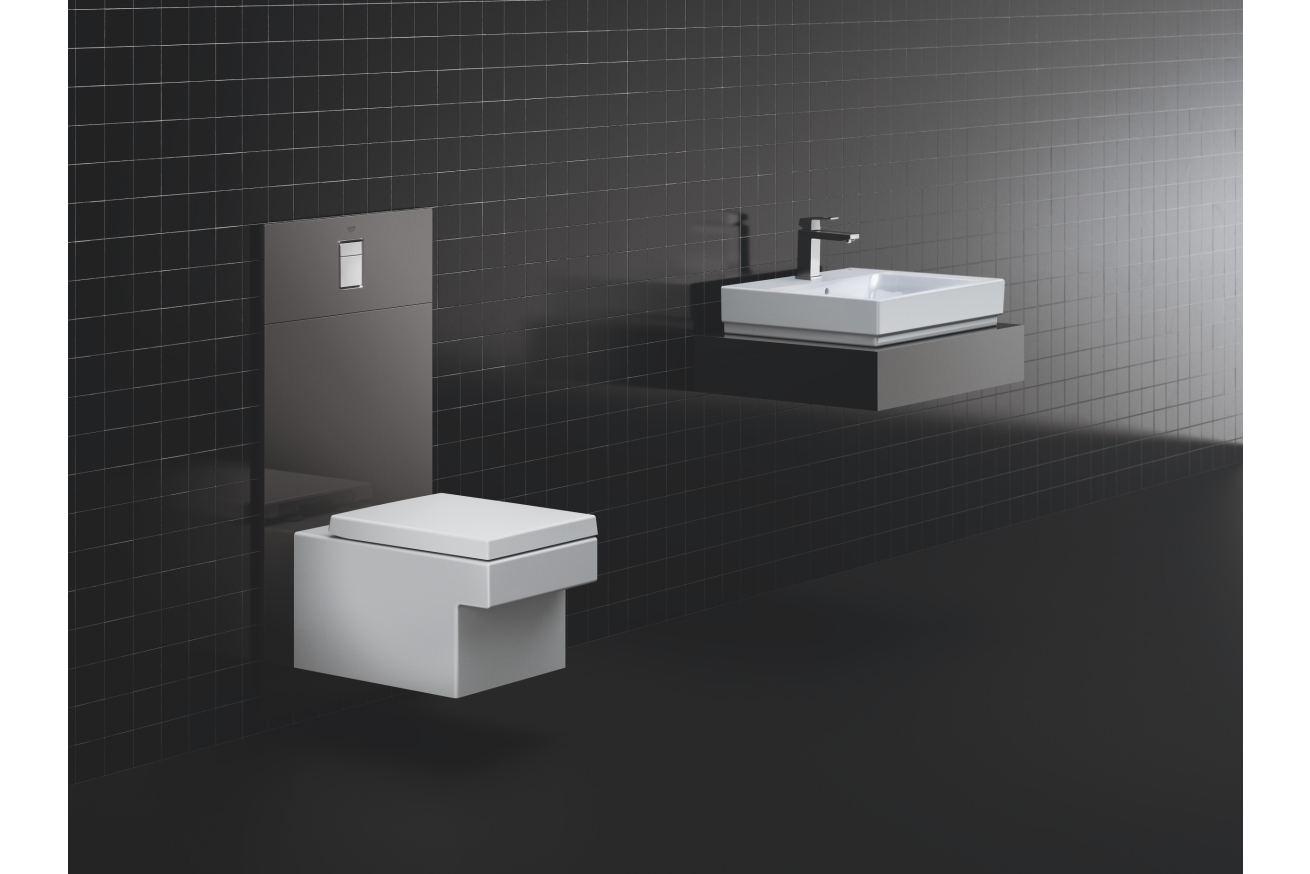 Унитаз подвесной с сиденьем с микролифтом GROHE Cube Ceramic, альпин-белый (NW0038)