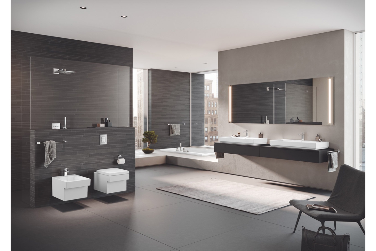 Унитаз подвесной с сиденьем с микролифтом GROHE Cube Ceramic, альпин-белый (NW0038)