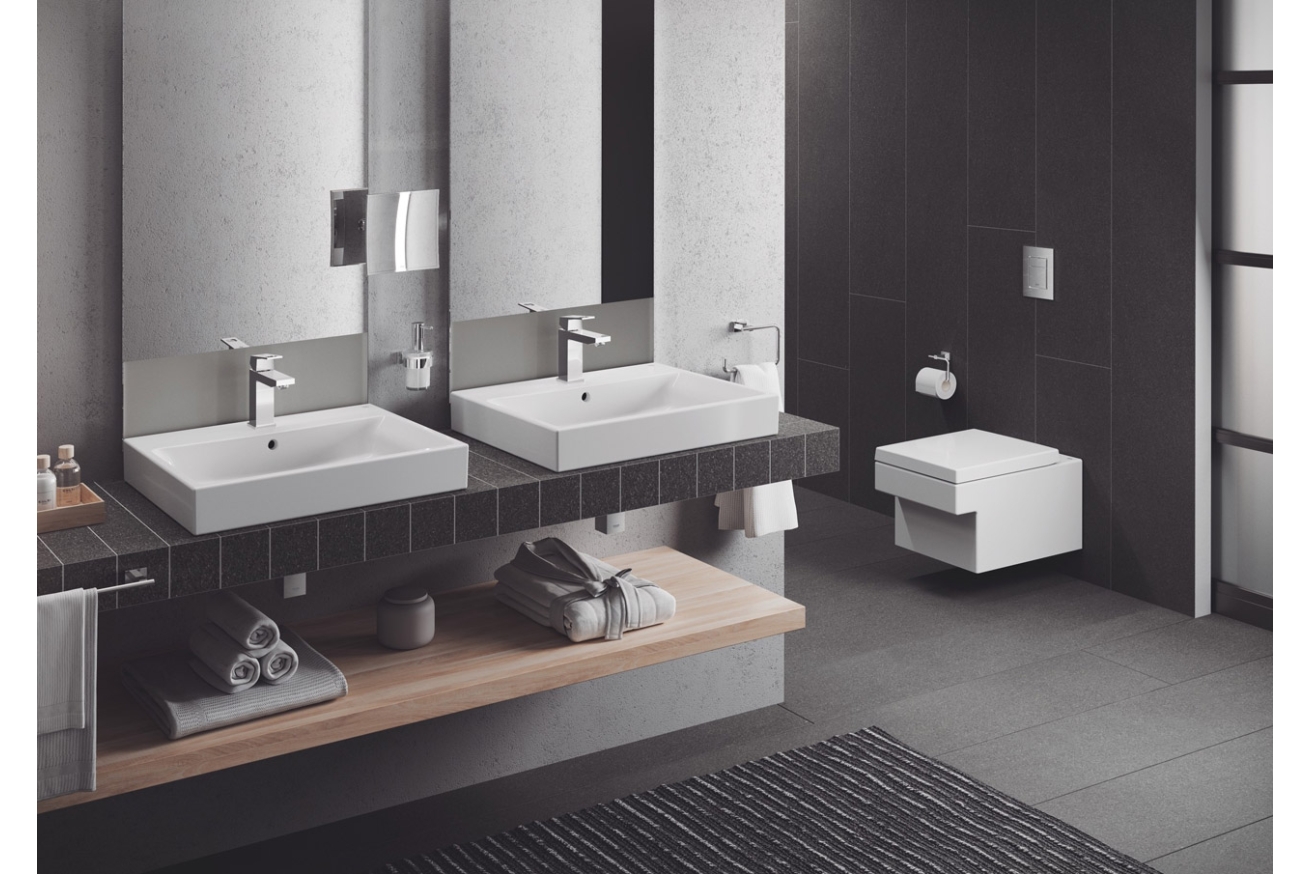 Унитаз подвесной с сиденьем с микролифтом GROHE Cube Ceramic, альпин-белый (NW0038)