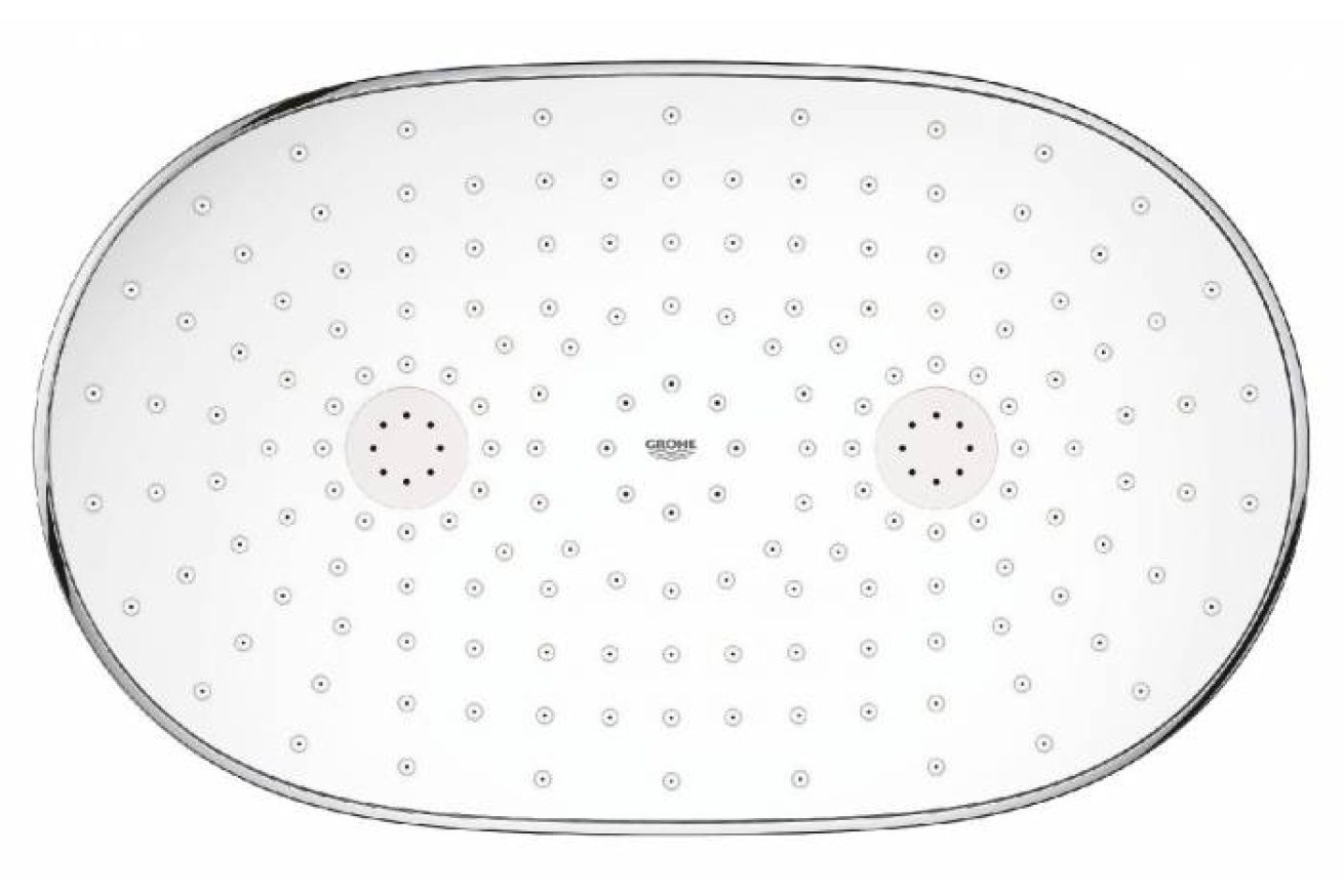 Душевая система GROHE Rainshower System SmartControl 360 MONO с термостатом для душа, белая луна (26361LS0)