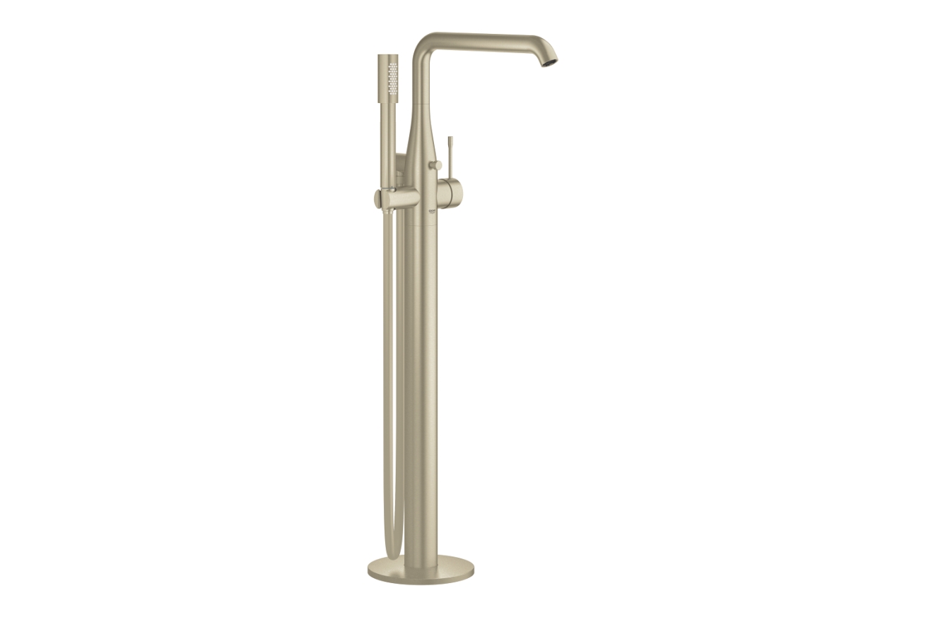 Внешняя часть смесителя для ванны GROHE Essence напольного монтажа, никель матовый (25248EN1)