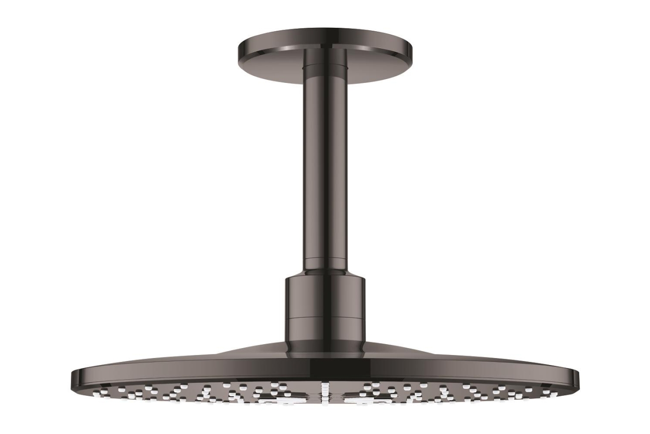 Верхний душ GROHE Rainshower SmartActive 310, 2 режима, 142 мм, темный графит глянцевый (26477A00)