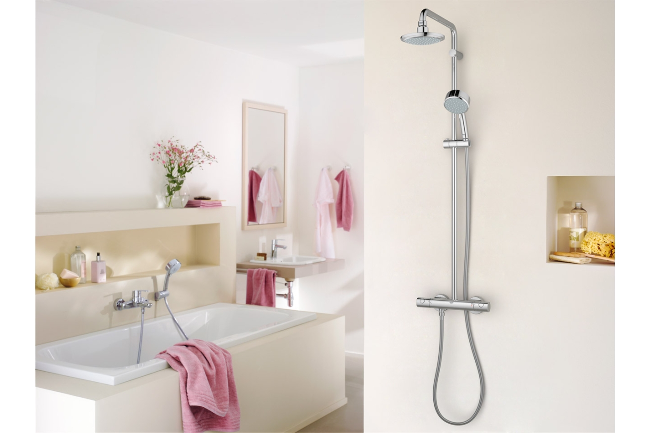 Душевая система GROHE Tempesta Cosmopolitan 160 с термостатом для душа, хром (27922000)