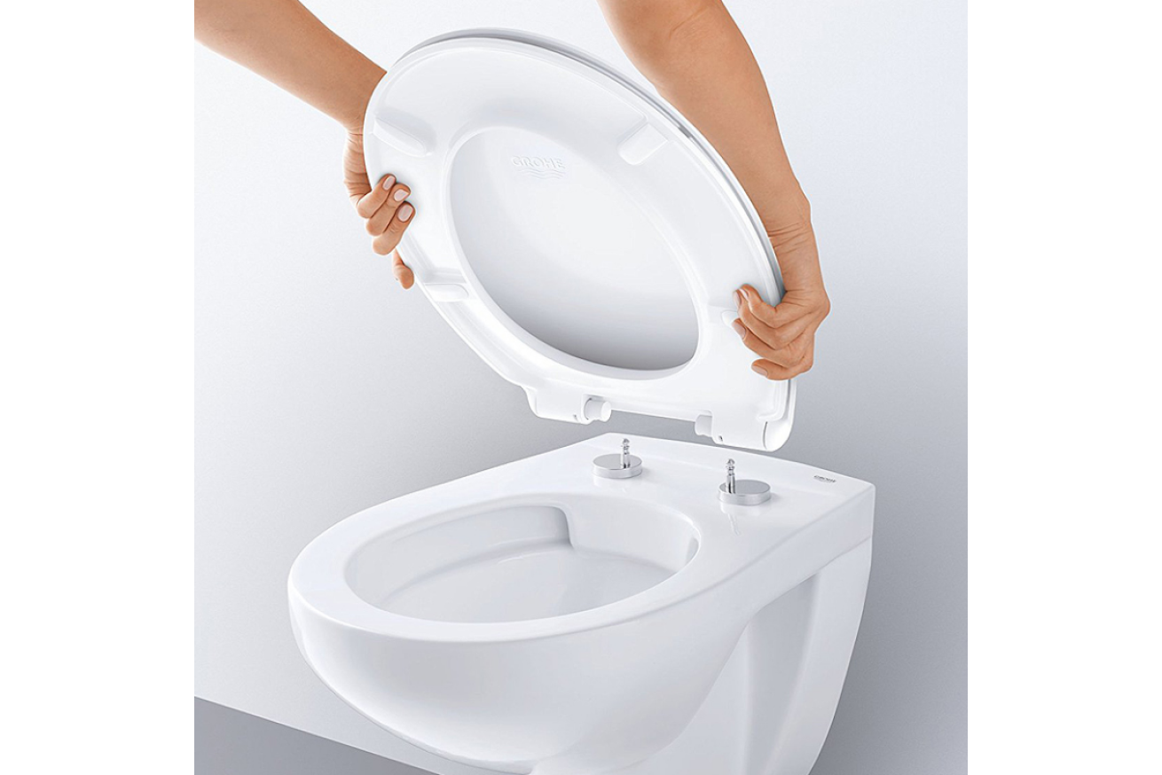 Сиденье для унитаза с микролифтом GROHE Bau Ceramic, альпин-белый (39493000)