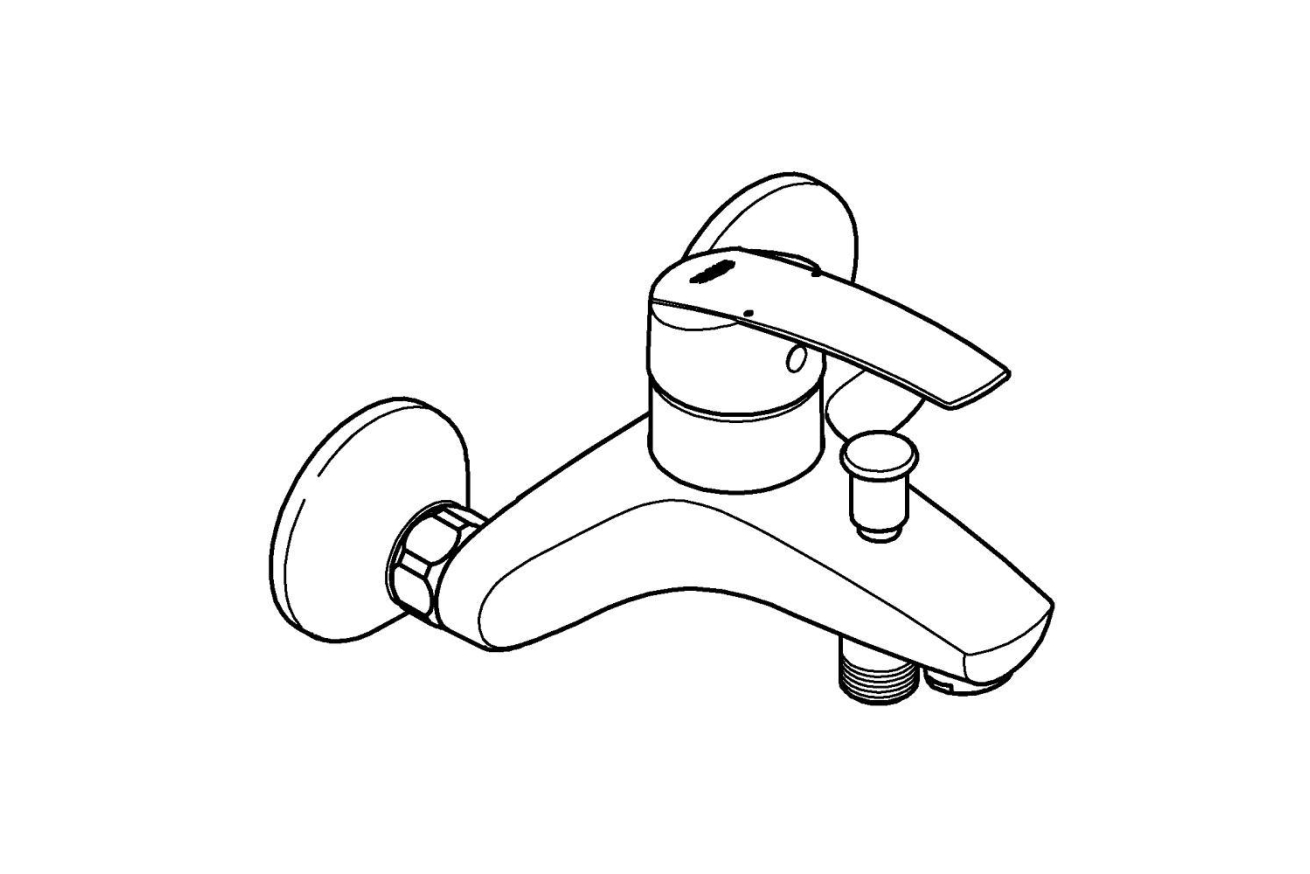 Смеситель для ванны GROHE Start, хром (32278001)